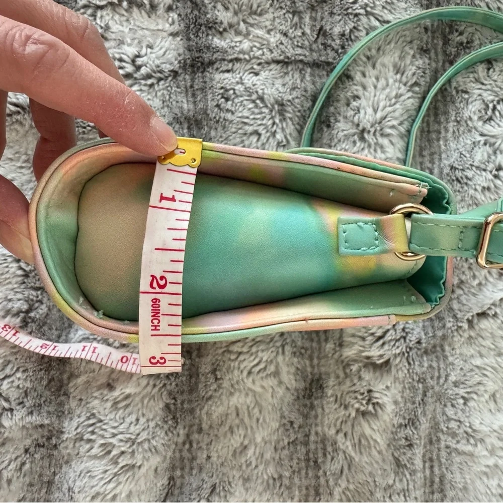 Art Class Kids Girls Pastel Tie-Dye Purse Mini Bag Green Pink Yellow Blue